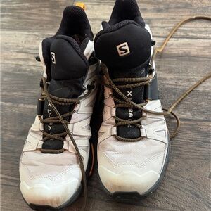 Salomon Ultra Black and White Trail Shoes